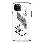 Evetane Coque en verre trempé iPhone 11 Pro Max Love Life