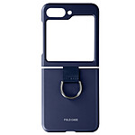 Avizar Coque pour Samsung Galaxy Z Flip 5 Bague de Maintien Rigide Design Fin Bleu