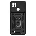 Avizar Coque Pour Realme C21 et C11 2021 avec Cache caméra et Bague Support Vidéo  noir