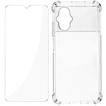 Avizar Pack Protection pour Xiaomi Poco M5 Coque Renforcée + Verre Trempé  Transparent