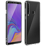 Avizar Coque Samsung Galaxy A9 2018 Silicone + Film Verre Trempé écran - Contour noir