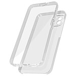 Avizar Coque pour Samsung Galaxy A03 Intégrale Arrière Rigide Transparent et Avant Souple  transparent