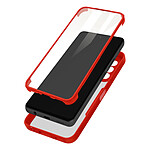 Avizar Coque pour Samsung Galaxy A23 5G Antichoc Dos Plexiglas Avant Polymère Coins Renforcés  Contour rouge