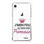 Evetane Coque iPhone Xr anti-choc souple angles renforcés transparente Motif Je suis une princesse