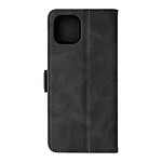 Avizar Étui pour Samsung Galaxy A03 Similicuir Porte-carte Double languette magnétique  Noir