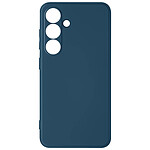 Avizar Coque pour Samsung Galaxy S24 Soft Touch Mat Silicone Flexible Bleu Nuit