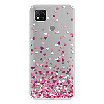 Evetane Coque Xiaomi Redmi 9C 360 intégrale transparente Motif Confettis De Coeur Tendance