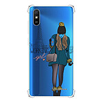 LaCoqueFrançaise Coque Xiaomi Redmi 9A Silicone antichocs Solides coins renforcés  transparente Motif Working girl