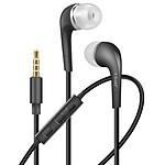 LinQ Écouteurs Intra-auriculaires Jack 3.5mm Boutons Commande Longueur 1.2m Noir