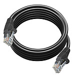 Belkin Câble Ethernet RJ45 CAT 5e Design Snagless Silicone 2m Noir