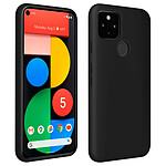 Avizar Coque Google Pixel 5 Silicone Semi-rigide Finition Soft Touch Noir