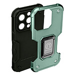 Avizar Coque iPhone 14 Pro Antichoc Hybride avec Anneau Support Magnétique  Vert