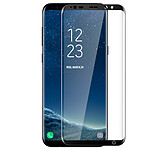 Force Glass Film Verre Trempé Samsung pour Galaxy S8 Noir Protection Garantie à Vie