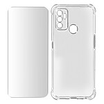 Avizar Pack Protection Oppo A53 et A53s Coque Souple et Verre Trempé transparent