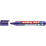 EDDING Marqueur pour Tableaux blancs 363 Violet Pointe Biseautée 1-5 mm x 10