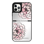 LaCoqueFrançaise Coque iPhone 12/12 Pro miroir Rose Pivoine Design