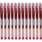 PILOT Stylo à bille G1 GRIP pointe large encre gel rouge x 12