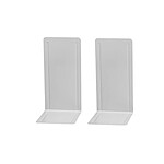 WEDO Lot de 2 Serre-classeurs / Livres, (L)140 x (P)120 x (H)240 mm Gris