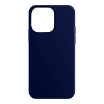 Moxie Coque pour iPhone 14 Pro Hybride Semi-rigide Fine Légère Intérieur Doux  bleu marine