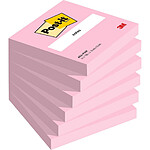 POST-IT Bloc-note adhésif Notes, 76 x 76 mm, rose flamant