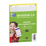 OXFORD Paquet de 32 Fiches Bristol revision 2.0 Perforées 148x210 mm A5 Q5/5 jaune