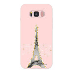 LaCoqueFrançaise Coque Samsung Galaxy S8 Silicone Liquide Douce rose pâle Illumination de paris