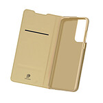 Dux Ducis Housse pour Samsung Galaxy S21 Ultra Étui Porte-carte Fonction Support Vidéo  Or