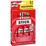 PRITT Pack Bâton de colle 6 x 22g sans solvants