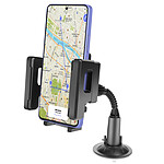 Avizar Support Voiture pour Smartphone Flexible et Rotatif Fixation Ventouse Noir