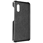 Avizar Coque pour Samsung Galaxy Xcover Pro Polycarbonate Rigide Aspect Cuir  Noir