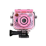 TechKidz Caméra Sport 1080p Full HD pour Enfant avec Accessoires Rose