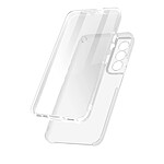 Avizar Coque pour Samsung Galaxy S22 Plus Intégrale Arrière Rigide Transparent et Avant Souple  Transparent