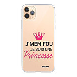 Evetane Coque iPhone 11 Pro 360 intégrale transparente Motif Je suis une princesse Tendance