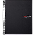 MIQUELRIUS Cahier Spirale NB-6 Format A5 150F 5x5 70g PP Noir