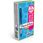 PAPER MATE Stylo Encre Gel Grip Inkjoy Gel Pointe Moyenne Bleu x 12