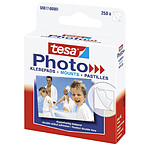 TESA Boite de 250 Pastilles adhésives Double face pour photos Blanc x 12