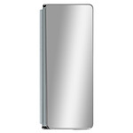 Avizar Coque pour Samsung Z Fold 2 Clapet Miroir Translucide Ultra-fin Argent