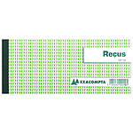 EXACOMPTA Carnet à souche Reçus 90 x 130 mm 50 feuillets x 10