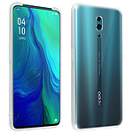 Avizar Coque Oppo Reno Silicone Souple et Film Ecran Verre Trempé 9H Transparent