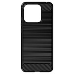 Avizar Coque pour Xiaomi Poco C40 Renforcée Silicone Souple Carbone Brossé  Noir