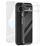 Mayaxess Pack Protection pour Google Pixel 8A Coque Souple et Verre Trempé 9H Transparent