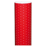 CLAIREFONTAINE Rouleau papier cadeau ALLIANCE L70 cm x 50 m Pois rouges