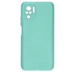 Avizar Coque pour Xiaomi Redmi Note 10 et Xiaomi Redmi Note 10s Silicone Semi-rigide Finition Soft Touch Fine Turquoise