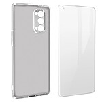 Avizar Coque Oppo Reno 4 Pro Souple et Film Verre Trempé 9H transparent