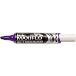 PENTEL Marqueur Tableau Blanc MAXIFLO MWL6 Pointe Large Biseautée Violet x 12