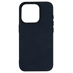 Avizar Coque pour iPhone 15 Pro Effet Cuir Vintage Hybride  Bleu Nuit