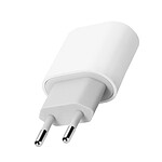 Avizar Chargeur Secteur USB type C Puissance de 3A Charge sécurisée - Blanc