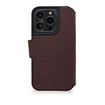 Decoded Folio en cuir pour iPhone 14 Plus Marron