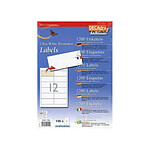 DECADRY Boite 1200 étiquettes blanches multi-usage 97 x 42,3 mm