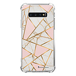 LaCoqueFrançaise Coque Samsung Galaxy S10 anti-choc souple angles renforcés transparente Motif Marbre Rose